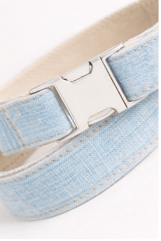 Azuré Promenade Set™ Denim Leash & Collar