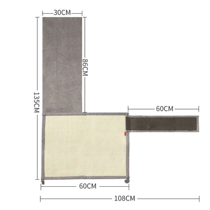 Cat Scratch Board with Sisal Toy and Nail Care