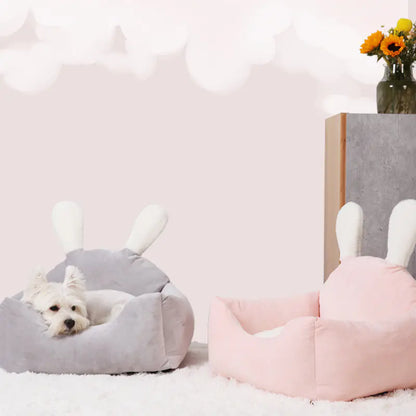 All-Season Cozy Pet Nest with Washable Cushion