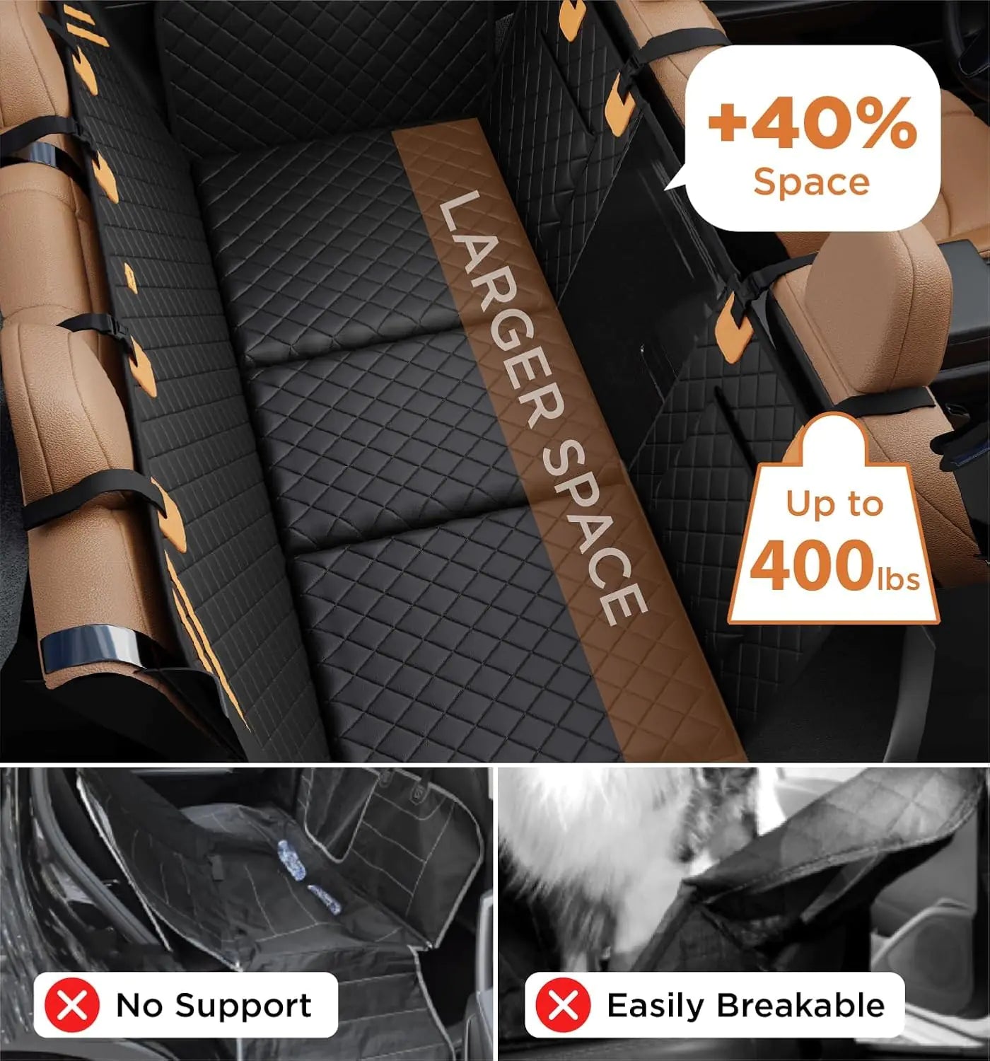 Dog Car Back Seat Cover