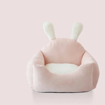 All-Season Cozy Pet Nest with Washable Cushion